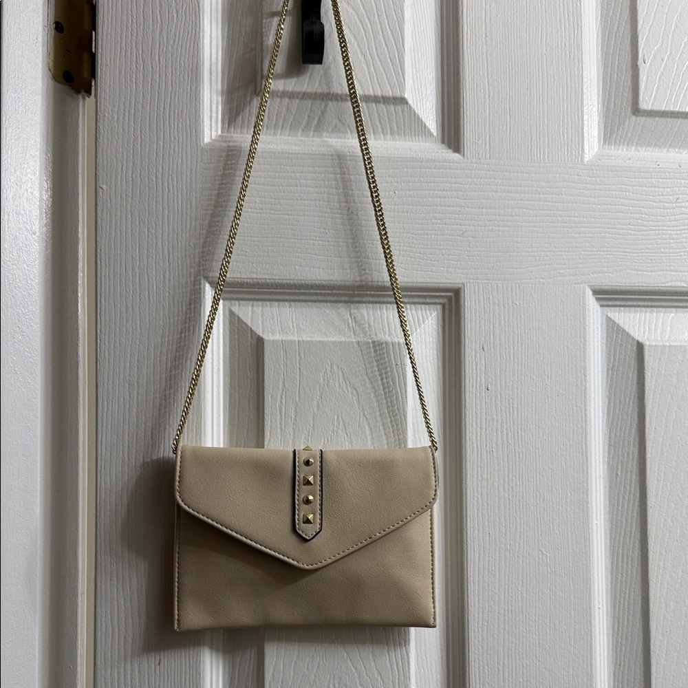 Danielle Nicole Cream Mini Bag with Gold Chain